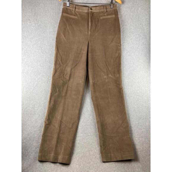 Rafaella Womens Corduroy Pants Size 10 Relaxed Fit All Straight Leg - Picture 3 of 11